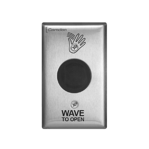 SUREWAVE SS PLATE BAT POWERED TOUCHLESS HAND WAVE **D/C** - Push Buttons